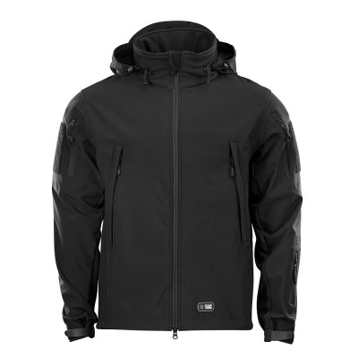 M-Tac Soft Shell jope tuule- ja veekindel, fliisvoodriga, Must
