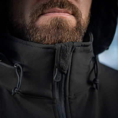 M-Tac Soft Shell jope tuule- ja veekindel, fliisvoodriga, Must