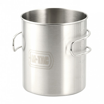 M-Tac kruus kokkupandava sangaga, 450 ml (304 teras)