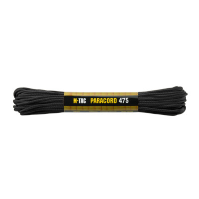 M-Tac Paracord 475 15 m – paracord-nöör, Must