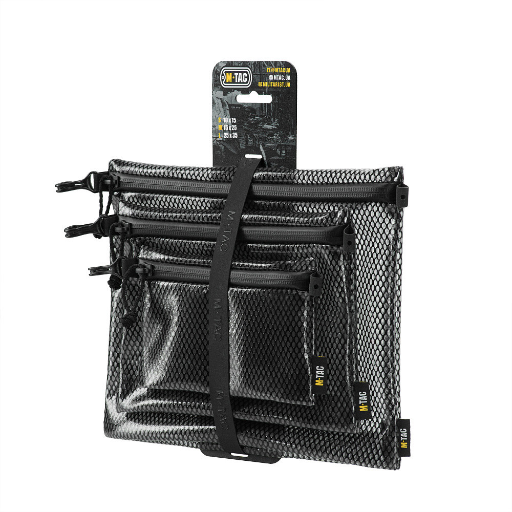 M-Tac Zip Pocket Organizer Set Elite – korraldajate komplekt, Must
