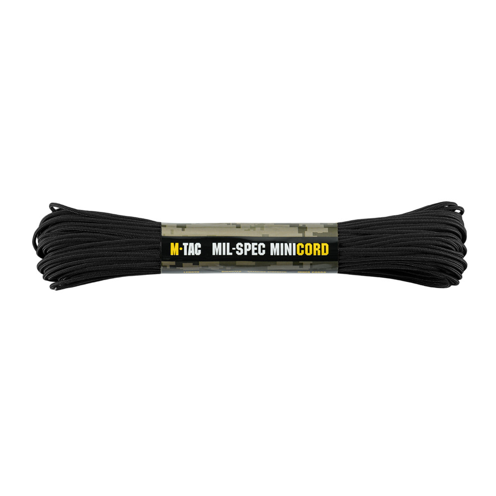 M-Tac Paracord Minicord Mil-Spec 30 m – paracord-nöör, Must