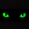 M-Tac Cat Eyes Laser Cut embleem, helendub pimedas, Must