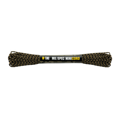 M-Tac Paracord Minicord Mil-Spec 15 m – paracord-nöör, Coyote/Black