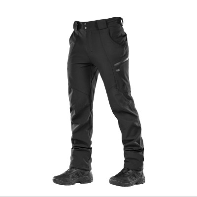 M-Tac Soft Shell talvepüksid villase vooderdusega, Must