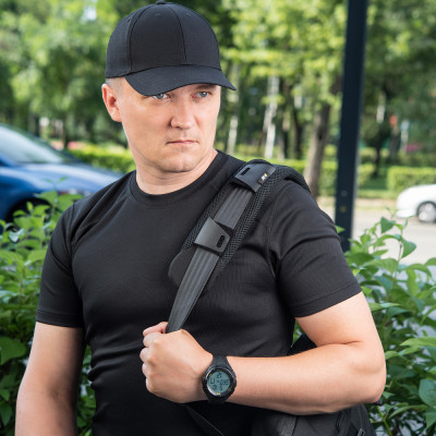 M-Tac Damper on the Shoulder Strap 50 mm Elite – õlarihma polster, Must