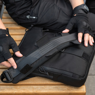 M-Tac Damper on the Shoulder Strap 50 mm Elite – õlarihma polster, Must