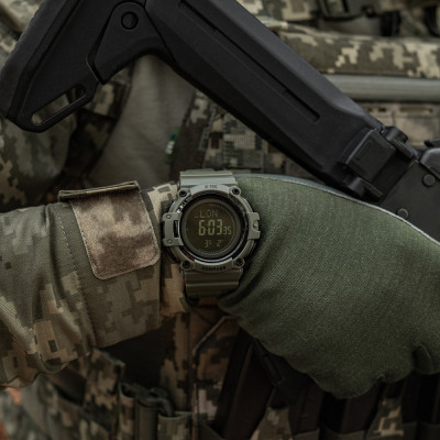 M-Tac Watch Tactical Compass 2233 – kompassiga käekell, Ranger Green
