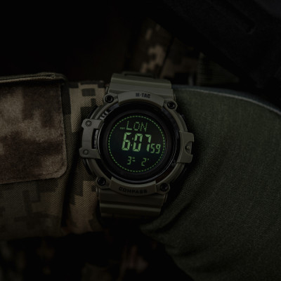 M-Tac Watch Tactical Compass 2233 – kompassiga käekell, Ranger Green