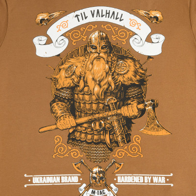 M-Tac Viking T-särk "Til Valhall", puuvill 93%, Coyote