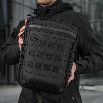 M-Tac Tablet Bag Laser Cut Hex – kott, Must