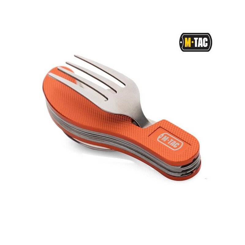 M-Tac Folding Two-piece Cutlery Set Sulankstomas dviejų dalių įrankių rinkinys