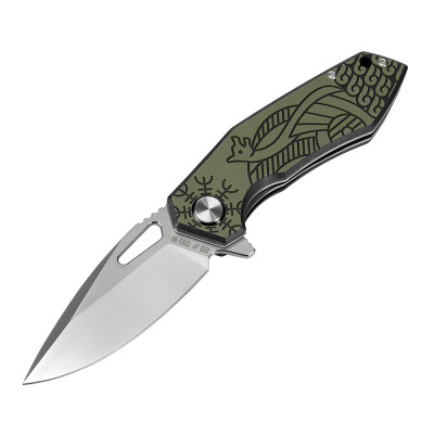 M-Tac Folding Knife Type 12 Scandinavian – kokkupandav nuga, Olive/Black