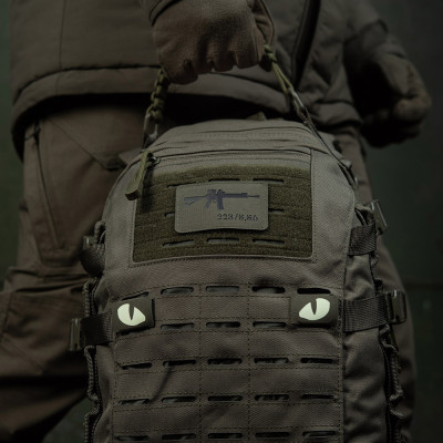 M-Tac AR-15 Laser Cut moraalimärk Cordura 500D, Ranger Green