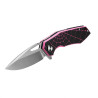 M-Tac Folding Knife Type 12 Spider Web – kokkupandav nuga, Black/Pink/Steel