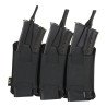 M-Tac Pouch Elastic Triple Magazine Elite Laser Cut – salvetasku, Must