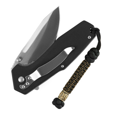 M-Tac Lanyard Scandinavian Mannaz – noa pael, Must