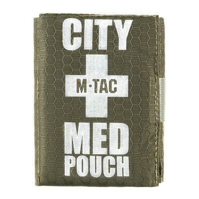 M-Tac City Med Pouch kompaktne esmaabikott, Ranger Green