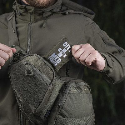 M-Tac City Med Pouch kompaktne esmaabikott, Ranger Green