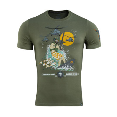 M-Tac T-särk Surf Club 93 % puuvill, Light Olive
