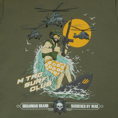 M-Tac T-särk Surf Club 93 % puuvill, Light Olive