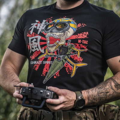 M-Tac T-särk Kamikaze Spirit FPV motiiv, Must