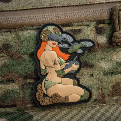 M-Tac PVC embleem „Delivery Service" Pin-Up 8,5 × 6 cm, Oranž