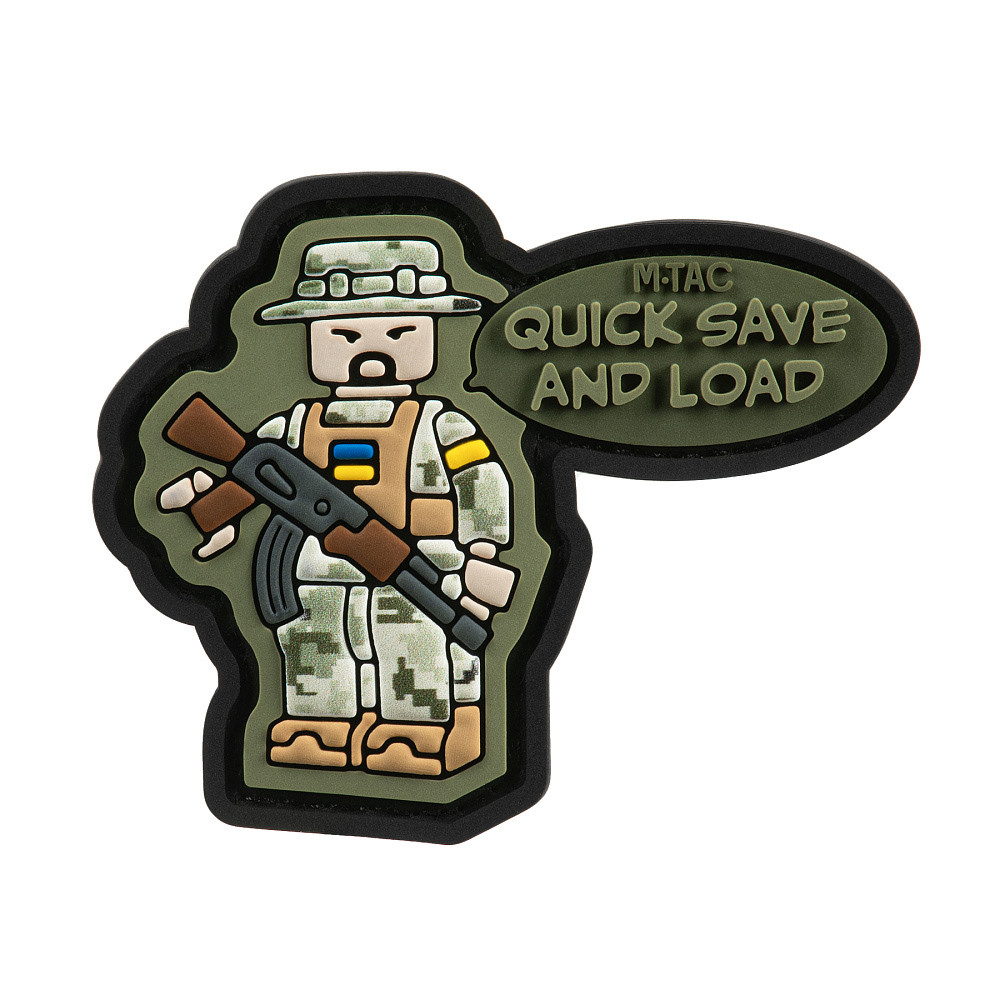 M-Tac PVC embleem „Quick Save" – 4,7 × 6 cm, takja