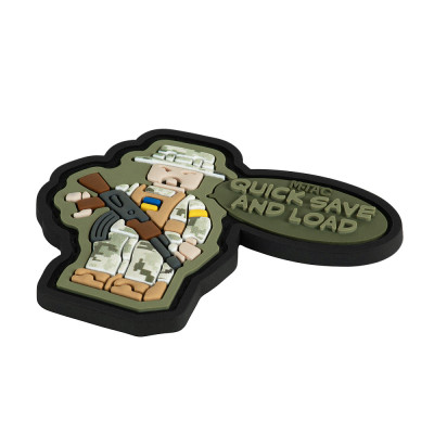 M-Tac PVC embleem „Quick Save" – 4,7 × 6 cm, takja
