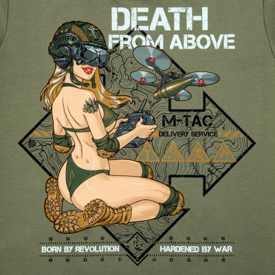 M-Tac särk „Delivery Service" Pin-Up 93 % puuvill, Light Olive