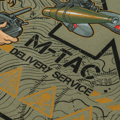 M-Tac särk „Delivery Service" Pin-Up 93 % puuvill, Light Olive