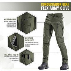 M-Tac Conquistador Flex taktikalised püksid, Teflon