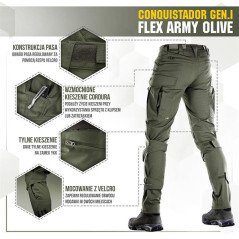 M-Tac Tactical Pants Conquistador Gen I Flex Taktinės kelnės