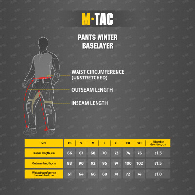 M-Tac Pants Winter Baselayer – termoaluspüksid