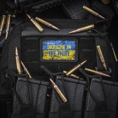 M-Tac patch Ukraine in the Fight (80х50 mm) Antsiuvas su Ukrainos simbolika