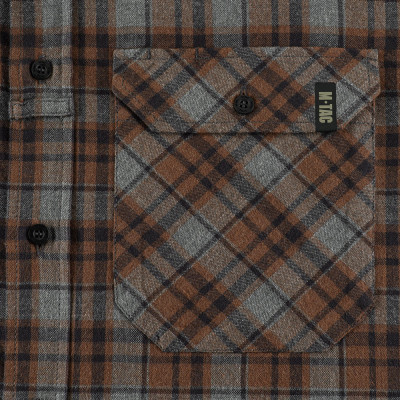 M-Tac Shirt Lumberjack Merino Cold Weather – särk, Grey/Brown