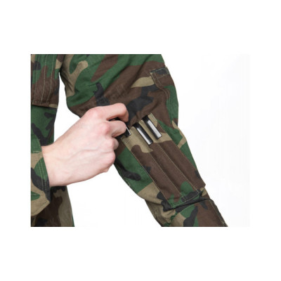 Mil-Tec Ripstop välijakk 5 taskuga, Woodland