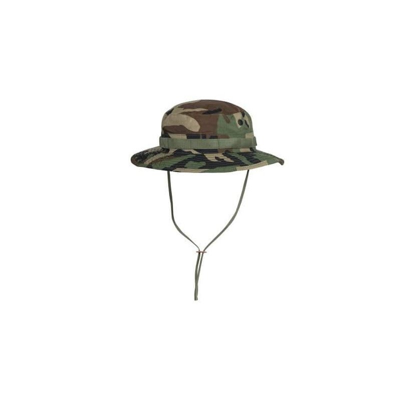 Mil-Tec Us Woodland Gi Boonie Hat ′One Size′ Woodland marginimo skrybėlė/panama