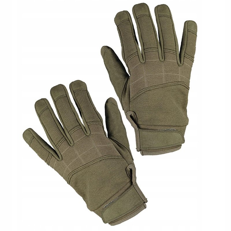 Mil-Tec OD Assault Gloves Olive Taktinės pirštinės