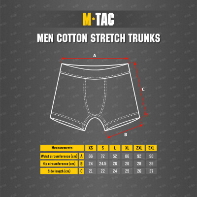 M-Tac Men Cotton Stretch Trunks – meeste aluspüksid