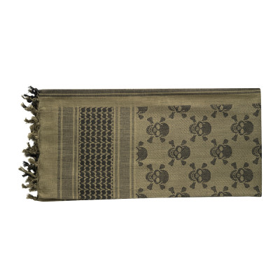 M-Tac Shemagh Scarf Pirate Skull – shemagh-sall, Olive/Black