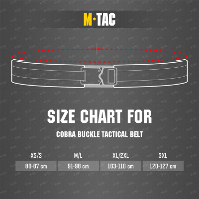 M-Tac Cobra Buckle Tactical Belt – taktikaline vöö