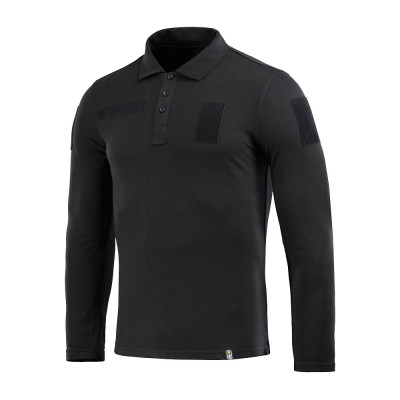 M-Tac Tactical Polo Shirt Long Sleeve 65/35 – polosärk, Must