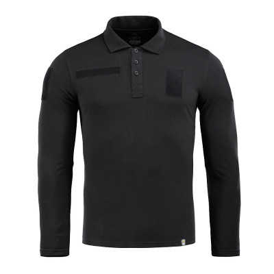 M-Tac Tactical Polo Shirt Long Sleeve 65/35 – polosärk, Must