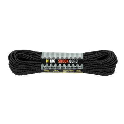 M-Tac Paracord Shock-Cord 30 m – elastne paracord-nöör, Must