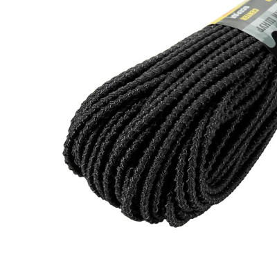 M-Tac Paracord Shock-Cord 30 m – elastne paracord-nöör, Must