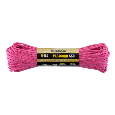 M-Tac Paracord 550 Type III 30 m – paracord-nöör, Neon Pink