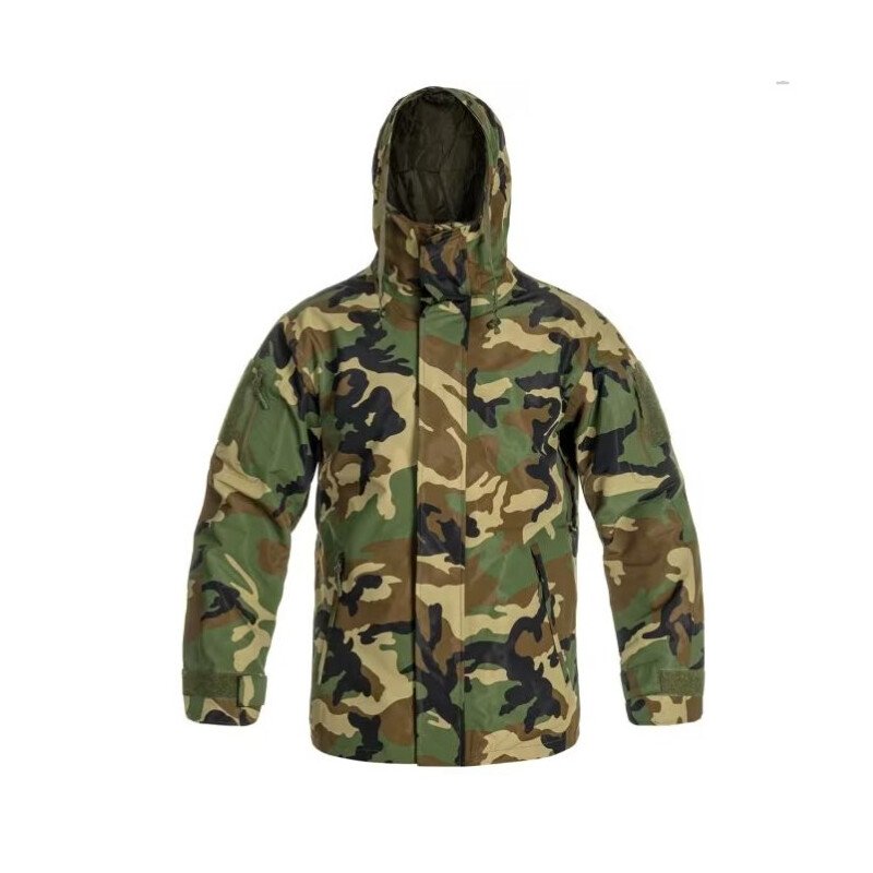 Mil-Tec Woodland Wet Weather Jacket W/Fleece Liner Gen.II Striukė drėgnam orui su išsegamu flisu