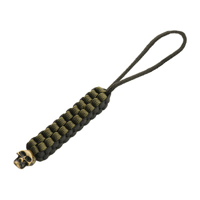 M-Tac Knife Lanyard Cuboid Skull – noapael, Olive/Black