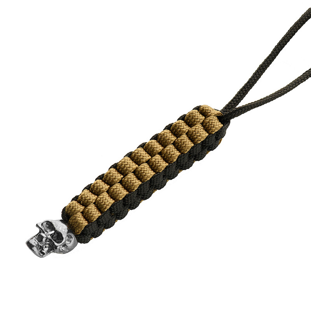 M-Tac Knife Lanyard Cuboid Skull – noapael, Coyote/Black